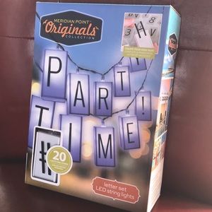 Party time led light lettering set